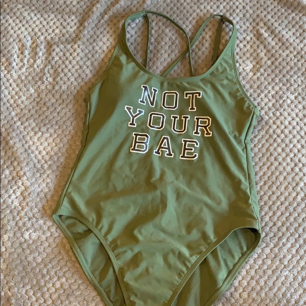 “Not your bae” swimsuit